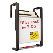 Quartet® Hanging File Pocket with Dry Erase Board, 3 Sections, Letter Size, 15" x 4", x 20", Black Item: QRTOFD