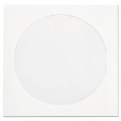 Quality Park™ CD/DVD Sleeves, 1 Disc Capacity, White, 250/Box Item: QUA62905