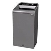 Rubbermaid® Commercial Configure Indoor Recycling Waste Receptacle, Landfill, 23 gal, Metal, Gray Item: RCP1961621