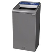 Rubbermaid® Commercial Configure Indoor Recycling Waste Receptacle, Paper Recycling, 23 gal, Metal, Gray Item: RCP1961623