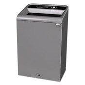 Rubbermaid® Commercial Configure Indoor Recycling Waste Receptacle, 33 gal, Metal, Gray Item: RCP1961628