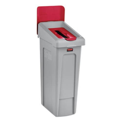 Rubbermaid® Commercial Slim Jim Recycling Station Billboard, , Plastic, Red Item: RCP2007905