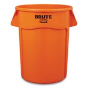 Rubbermaid® Commercial Brute Round Container, 32 gal, Resin, Orange Item: RCP2119308