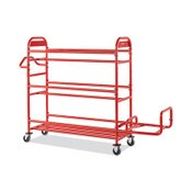 Rubbermaid® Commercial Tote Picking Cart Storage Bracket, For Use w/Rubbermaid Commercial Tote Picking Cart, Tubular Steel, 18.5 x 21.7 x 13.9, Red Item: RCP2144270
