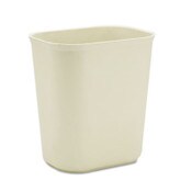 Rubbermaid® Commercial Fiberglass Wastebasket, 3.5 gal, Fiberglass, Beige Item: RCP254100BG