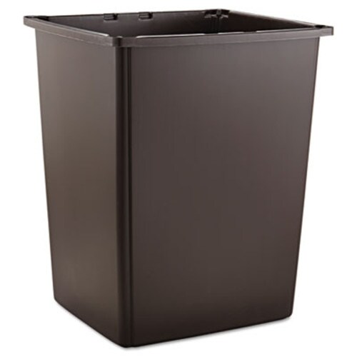 Rubbermaid® Commercial Glutton Container, 56 gal, Plastic, Brown Item: RCP256BBRO