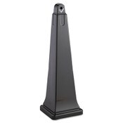 Rubbermaid® Commercial GroundsKeeper Cigarette Waste Collector, Pyramid, 1 gal, 12.25 x 39.75, Black Item: RCP257088BLA