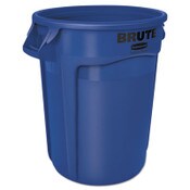 Rubbermaid® Commercial Vented Round Brute Container, 32 gal, Plastic, Blue Item: RCP2632BLU