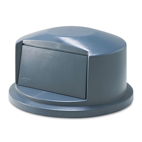Rubbermaid® Commercial BRUTE Dome Top Swing Door Lid for 32 gal Waste Containers, 22.75" Diameter x 12.25h, Gray Item: RCP263788GY
