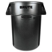 Rubbermaid® Commercial Vented Round Brute Container, 44 gal, Plastic, Black Item: RCP264360BK