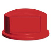Rubbermaid® Commercial Round BRUTE Dome Top with Push Door, 24.81w x 12.63h, Red Item: RCP264788RED
