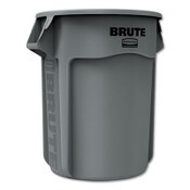 Rubbermaid® Commercial Vented Round Brute Container, 55 gal, Plastic, Gray Item: RCP265500GY