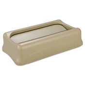 Rubbermaid® Commercial Slim Jim Swing Lid, 11.38w x 20.5d x 5h, Beige Item: RCP267360BEI