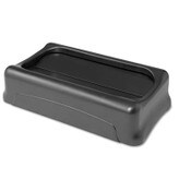Rubbermaid® Commercial Swing Top Lid for Slim Jim Waste Containers, 11.38w x 20.5d x 5h, Black Item: RCP267360BK