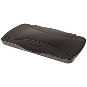 Rubbermaid® Commercial Hinged Lid for Vented Slim Jim, 20.38w x 11.38d x 2.75h, Black Item: RCP267400BK