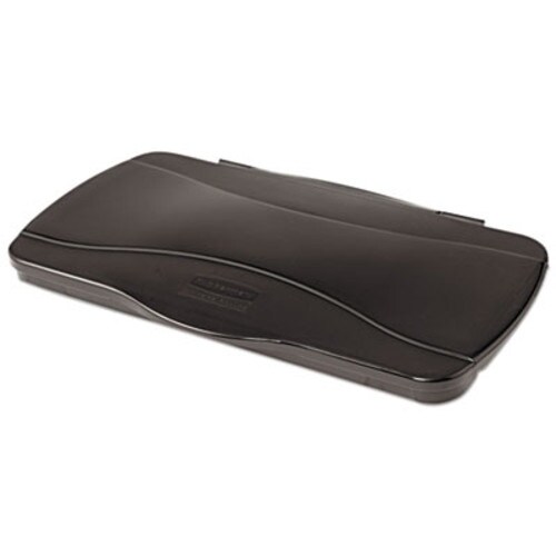 Rubbermaid® Commercial Hinged Lid for Vented Slim Jim, 20.38w x 11.38d x 2.75h, Black Item: RCP267400BK