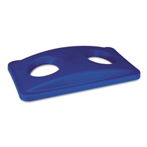 Rubbermaid® Commercial Lid for Slim Jim Bottle Recycling Container, 20.38w x 11.38d x 2.75h, Blue Item: RCP269288BE