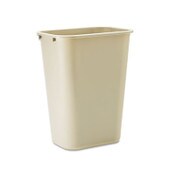 Rubbermaid® Commercial Deskside Plastic Wastebasket, 10.25 gal, Plastic, Beige Item: RCP295700BG