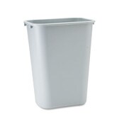 Rubbermaid® Commercial Deskside Plastic Wastebasket, 10.25 gal, Plastic, Gray Item: RCP295700GY