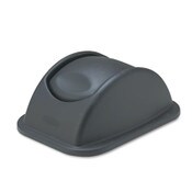 Rubbermaid® Commercial Rectangular Free-Swinging Plastic Lids, Black Item: RCP306600BK