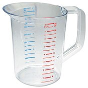 Rubbermaid® Commercial Bouncer Measuring Cup, 2 qt, Clear Item: RCP3217CLE
