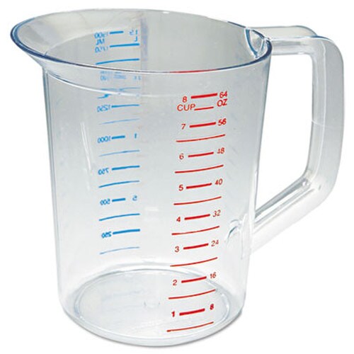 Rubbermaid® Commercial Bouncer Measuring Cup, 2 qt, Clear Item: RCP3217CLE