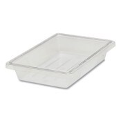 Rubbermaid® Commercial Food/Tote Boxes, 5 gal, 12 x 18 x 9, Clear, Plastic Item: RCP3304CLE