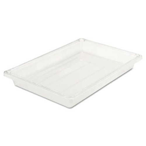 Rubbermaid® Commercial Food/Tote Boxes, 5 gal, 26 x 18 x 3.5, Clear, Plastic Item: RCP3306CLE