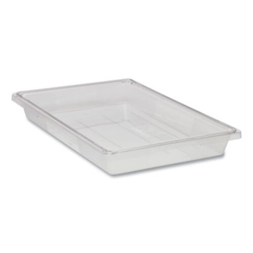 Rubbermaid® Commercial Food/Tote Boxes, 5 gal, 26 x 18 x 3.5, Clear, Plastic Item: RCP3306CLE