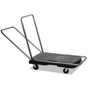Rubbermaid® Commercial Utility-Duty Home/Office Cart, 250 lb Capacity, 20.5 x 32.5, Platform, Black Item: RCP440000