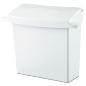 Rubbermaid® Commercial Sanitary Napkin Receptacle with Rigid Liner, Plastic, White Item: RCP614000