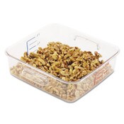 Rubbermaid® Commercial SpaceSaver Square Containers, 2 qt, 8.8 x 8.75 x 2.7, Clear, Plastic Item: RCP6302CLE