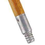 Rubbermaid® Commercial Lacquered-Wood Threaded-Tip Broom/Sweep Handle, 0.94" dia x 60", Natural Item: RCP6364