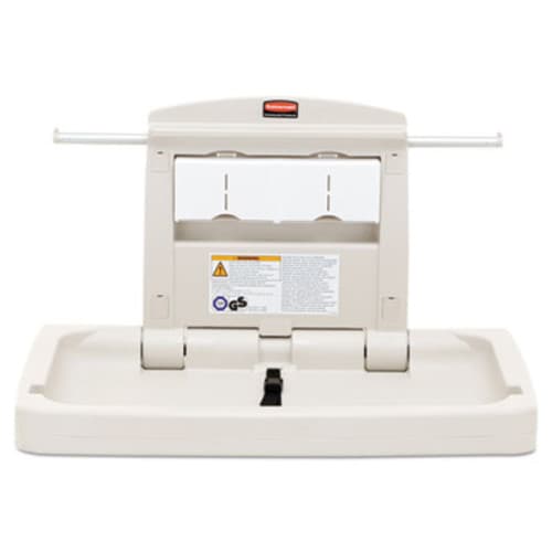 Rubbermaid® Commercial Sturdy Station 2 Baby Changing Table, 33.5 x 21.5, Platinum Item: RCP781888