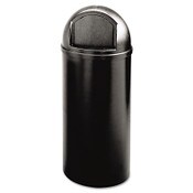 Rubbermaid® Commercial Marshal Classic Container, 15 gal, Plastic, Black Item: RCP816088BK