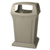 Rubbermaid® Commercial Ranger Fire-Safe Container, 45 gal, Structural Foam, Beige Item: RCP917388BEI