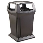 Rubbermaid® Commercial Ranger Fire-Safe Container, 45 gal, Structural Foam, Black Item: RCP917388BLA