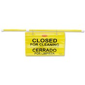 Rubbermaid® Commercial Site Safety Hanging Sign, 50 x 1 x 13, Multi-Lingual, Yellow Item: RCP9S1600YL