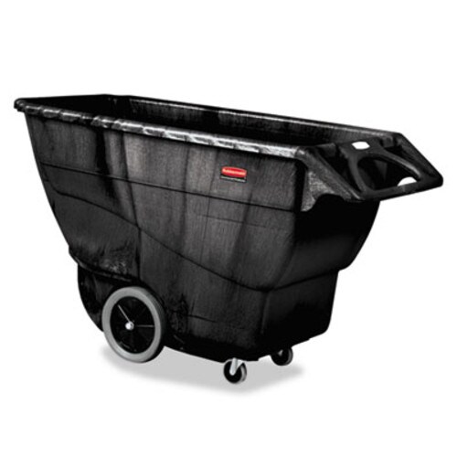 Rubbermaid® Commercial Structural Foam Tilt Truck, Rectangular, 2,100 lb Capacity, Black Item: RCP9T16BLA