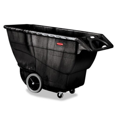 Rubbermaid® Commercial Structural Foam Tilt Truck, Rectangular, 2,100 lb Capacity, Black Item: RCP9T16BLA
