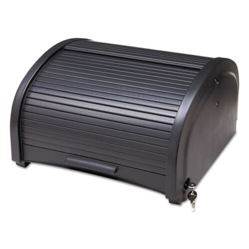Rubbermaid® Commercial Locking Security Hood, 17.75w x 10.3h, Black Item: RCP9T86BLA