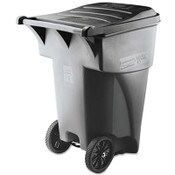 Rubbermaid® Commercial Brute Roll-Out Heavy-Duty Container, 95 gal, Polyethylene, Gray Item: RCP9W22GY