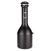 Rubbermaid® Commercial Infinity Traditional Smoking Receptacle, 4.1 gal, 13 dia x 39h High, Black Item: RCP9W33BLA