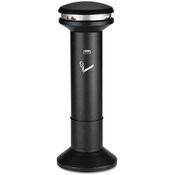 Rubbermaid® Commercial Infinity Ultra-High Capacity Smoking Receptacle, 6.7 gal, 15.5 dia x 41.5h, Black Item: RCP9W34BLA