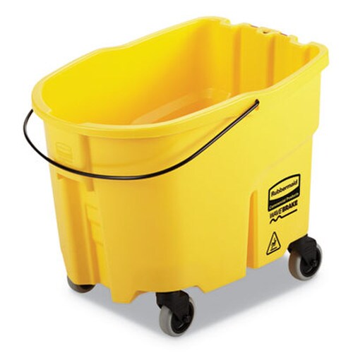 Rubbermaid® Commercial WaveBrake 2.0 Bucket, 8.75 gal, Plastic, Yellow Item: RCPFG757088YEL