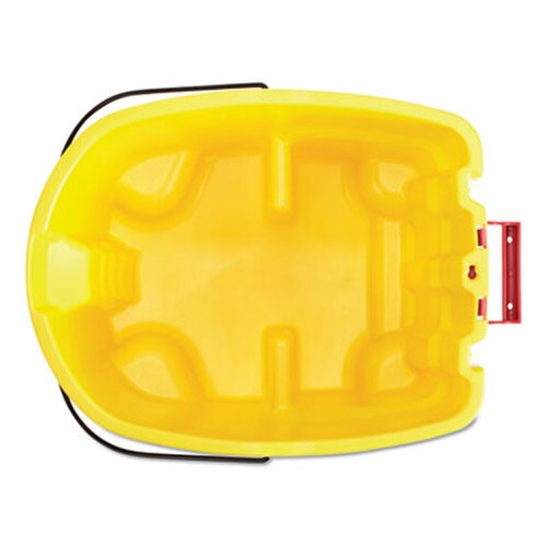 Rubbermaid® Commercial WaveBrake 2.0 Bucket, 8.75 gal, Plastic, Yellow Item: RCPFG757088YEL