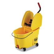 Rubbermaid® Commercial WaveBrake 2.0 Bucket/Wringer Combos, Down-Press, 44 qt, Plastic, Yellow Item: RCPFG757688YEL
