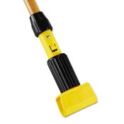 Rubbermaid® Commercial Gripper Hardwood Mop Handle, 1.13" dia x 60", Natural/Yellow Item: RCPH216