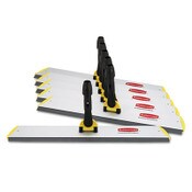 Rubbermaid® Commercial HYGEN™ HYGEN Quick Connect S-S Frame, Squeegee, 24w x 4 1/2d, Aluminum, Yellow Item: RCPQ570