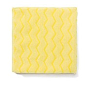 Rubbermaid® Commercial Reusable Cleaning Cloths, Microfiber, 16 x 16, Yellow, 12/Carton Item: RCPQ610